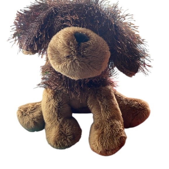 GANZ Webkins Brown Fluffy Stuffed Dog Toy - Picture 1 of 5
